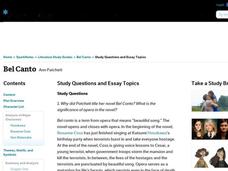 Bel Canto by Ann Patchett: Study Guide - Mini Essays Study Guide Bel Canto by Ann Patchett: Study Guide - Mini Essays Study Guide
