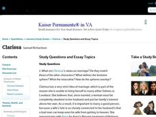 Clarissa by Samuel Richardson: Study Guide - Mini Essays Study Guide Clarissa by Samuel Richardson: Study Guide - Mini Essays Study Guide