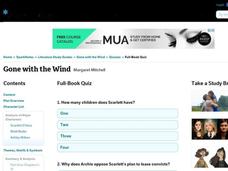 Gone with the Wind Quiz Interactive Gone with the Wind Quiz Interactive