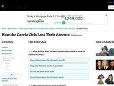 How the Garcia Girls Lost Their Accents Quiz Interactive How the Garcia Girls Lost Their Accents Quiz Interactive