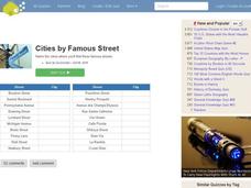 Famous Streets Quiz Interactive Famous Streets Quiz Interactive