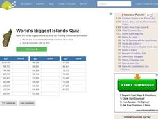 World's Biggest Islands Quiz Interactive World's Biggest Islands Quiz Interactive
