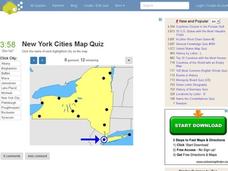New York Cities Map Quiz Interactive New York Cities Map Quiz Interactive