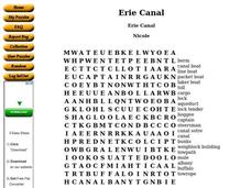 Erie Canal Worksheet Erie Canal Worksheet