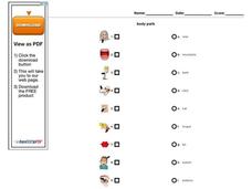 ESL Body Parts Matching Worksheet Worksheet ESL Body Parts Matching Worksheet Worksheet