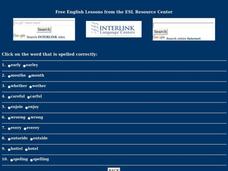 ESL Spelling #6 Worksheet ESL Spelling #6 Worksheet