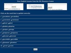 ESL Spelling-Multiple Choice Worksheet ESL Spelling-Multiple Choice Worksheet