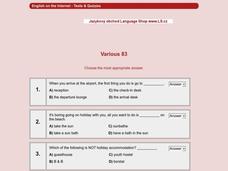 ESL Vocabulary Activity Worksheet ESL Vocabulary Activity Worksheet