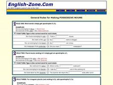 ESL: Possessive Nouns Interactive ESL: Possessive Nouns Interactive