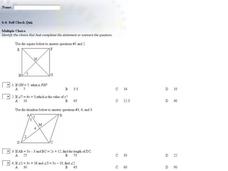 Rhombi and Squares Multiple Choice Interactive Rhombi and Squares Multiple Choice Interactive