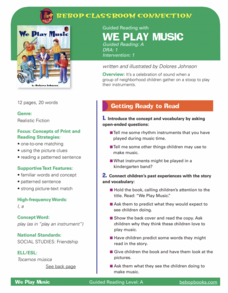 We Play Music Lesson Plan We Play Music Lesson Plan