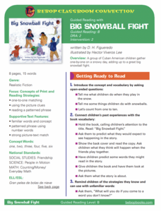 Big Snowball Fight Lesson Plan Big Snowball Fight Lesson Plan