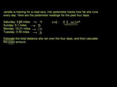 Estimation with Decimals Video Estimation with Decimals Video