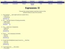 ESL: Expressions II Interactive ESL: Expressions II Interactive