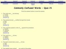 Commonly Confused Words:  Homonyms Interactive Commonly Confused Words:  Homonyms Interactive