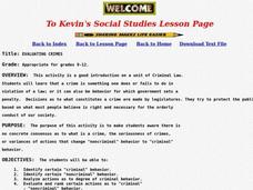 Evaluating Crimes Lesson Plan Evaluating Crimes Lesson Plan