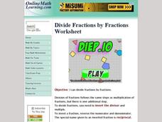 Divide Fractions by Fractions Interactive Divide Fractions by Fractions Interactive