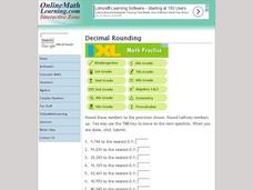Decimal Rounding to Tenths Interactive Decimal Rounding to Tenths Interactive
