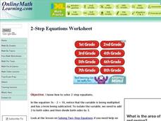 2-Step Equations Interactive 2-Step Equations Interactive