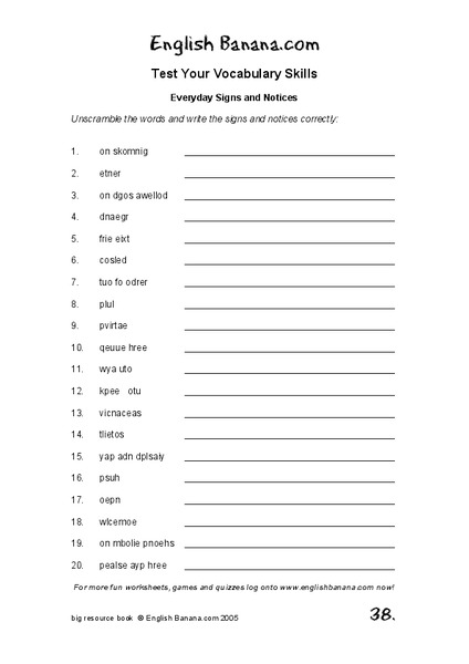 Everyday Signs And Notices Worksheet Everyday Signs And Notices Worksheet