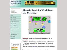Mean in Statistics: Practice Finding Averages Interactive Mean in Statistics: Practice Finding Averages Interactive