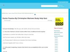 Doctor Faustus Quiz Interactive Doctor Faustus Quiz Interactive