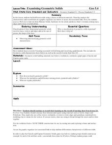 Examining Geometric Solids Lesson Plan Examining Geometric Solids Lesson Plan