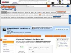 Adventures of Huckleberry Finn: Quotes Quiz Interactive Adventures of Huckleberry Finn: Quotes Quiz Interactive