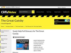 The Great Gatsby - Study Help Interactive The Great Gatsby - Study Help Interactive