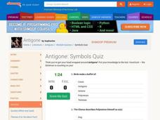 Antigone: Symbols Quiz Interactive Antigone: Symbols Quiz Interactive