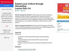 Explore your Culture through Storytelling Lesson Plan Explore your Culture through Storytelling Lesson Plan