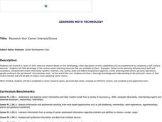 Exploring Career Choices Lesson Plan Exploring Career Choices Lesson Plan