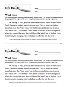 Every-Day Edit: Wind Cave Activity Every-Day Edit: Wind Cave Activity