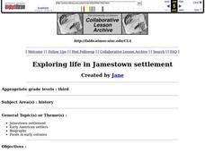 Exploring Life in Jamestown Settlement Lesson Plan Exploring Life in Jamestown Settlement Lesson Plan