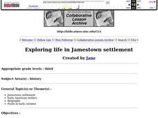 Exploring Life in Jamestown Settlement Lesson Plan Exploring Life in Jamestown Settlement Lesson Plan