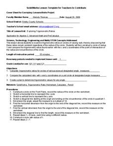 Exploring Trigonometric Ratios Lesson Plan Exploring Trigonometric Ratios Lesson Plan