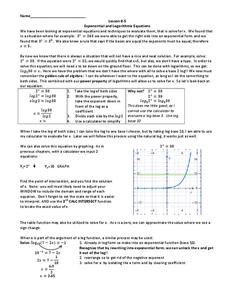Exponential and Logarithmic Functions Worksheet Exponential and Logarithmic Functions Worksheet