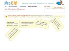 Photosynthesis & Respiration Interactive Photosynthesis & Respiration Interactive