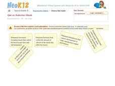 Endocrine Glands Quiz Interactive Endocrine Glands Quiz Interactive