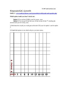 Exponential Growth Worksheet Exponential Growth Worksheet
