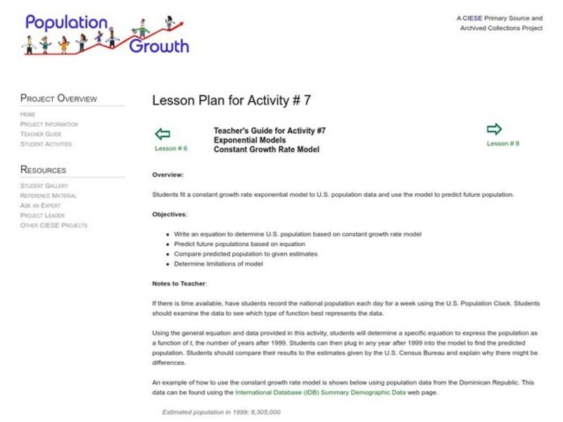 Exponential Models Lesson Plan Exponential Models Lesson Plan