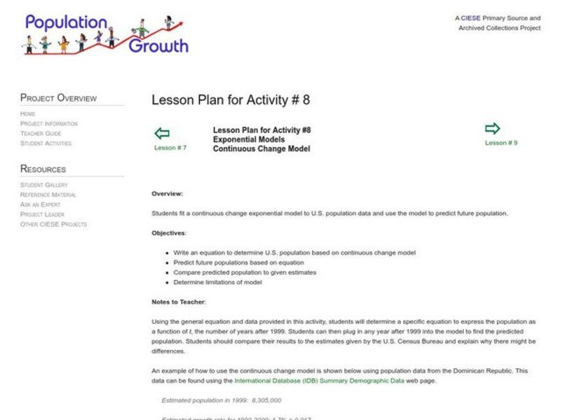Exponential Models Lesson Plan Exponential Models Lesson Plan