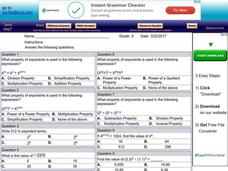 Exponential properties Interactive Exponential properties Interactive
