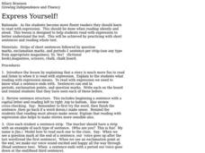 Express Yourself Lesson Plan Express Yourself Lesson Plan