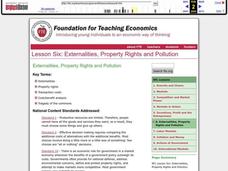 Externalities, Property Rights and Pollution Lesson Plan Externalities, Property Rights and Pollution Lesson Plan