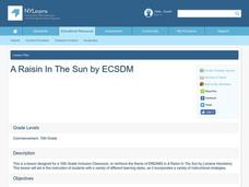 A Raisin In The Sun Lesson Plan A Raisin In The Sun Lesson Plan
