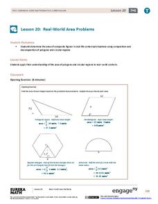 Real-World Area Problems Lesson Plan Real-World Area Problems Lesson Plan
