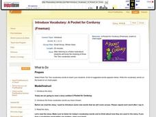 A Pocket for Corduroy  Lesson Plan A Pocket for Corduroy  Lesson Plan
