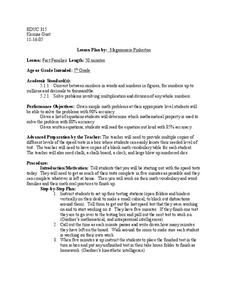 Fact Families Lesson Plan Fact Families Lesson Plan