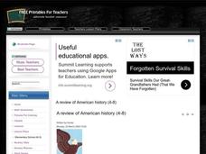 A Review of American History Lesson Plan A Review of American History Lesson Plan
